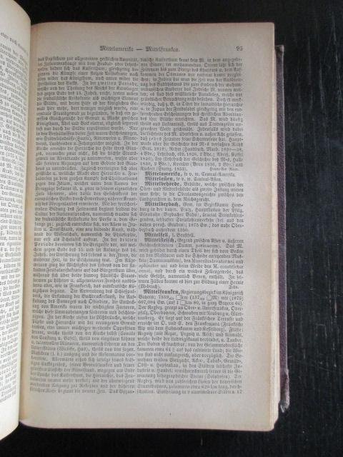 Pierers Univesal - Conversations-Lexicon. Neuestes  encyklopädisches Wörterbuch. Dreizehnter Band. Metternich-Ostindien