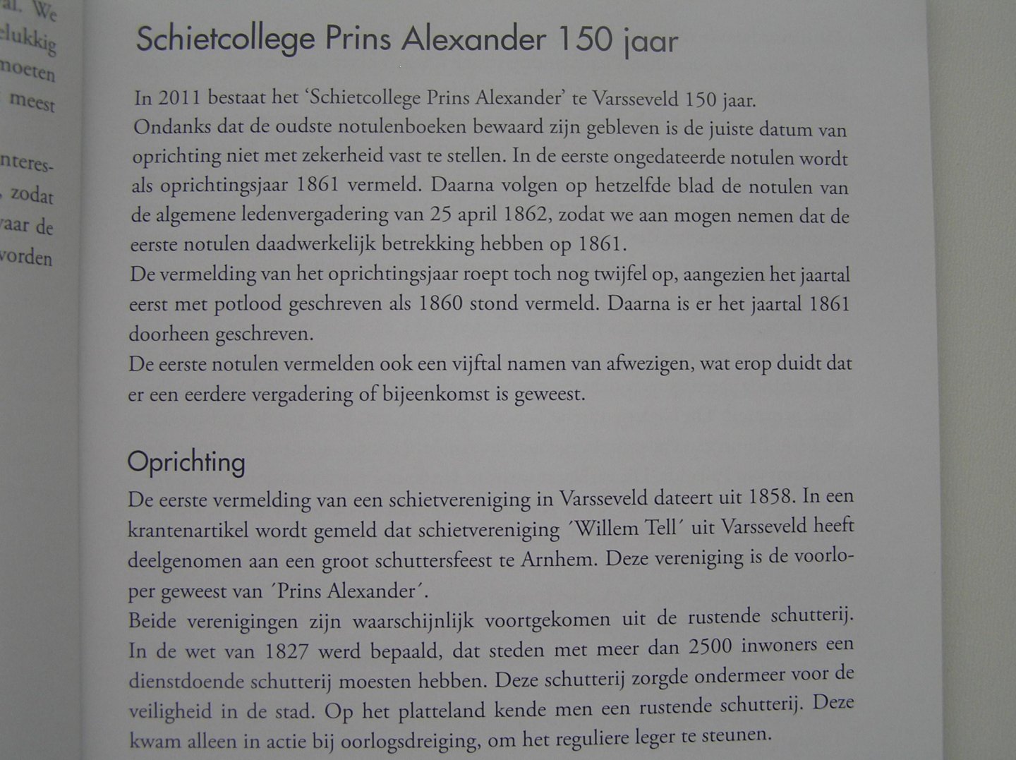 Bruil G. e.a. - Schietcollege Prins Alexander 150 jaar 1861-2011 Varsseveld