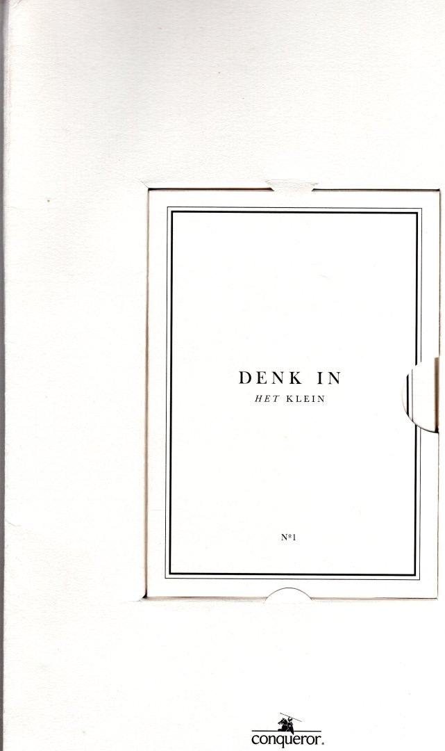 Davis, Leagas Shafron, ontwerp - Denk in het klein. No. 1, Een verzameling anekdotes over de meest succesvolle ondernemingen van de wereld.