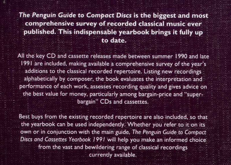  - The penguin guide to compact disc - yearbook 1991