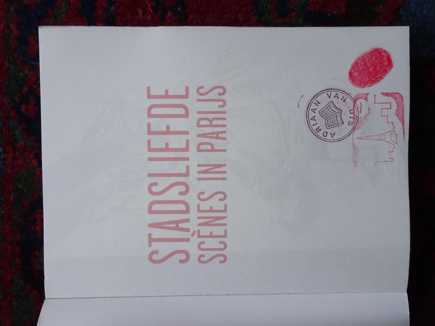 Dis, Adriaan van - STADSLIEFDE scènes in Parijs