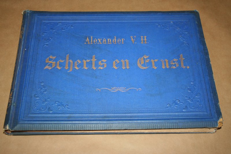 Alexander Ver Huell -- Op steen gebracht door C.C.A. Last - Scherts en ernst