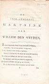 H.L.E. - De Vice-Admiraal Hartsink aan Willem den Vyfden