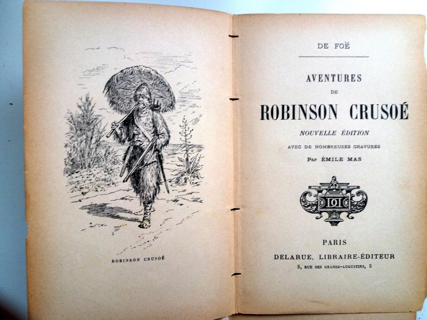 Defoe, Daniel - Robinson Crusoé (FRANSTALIG)