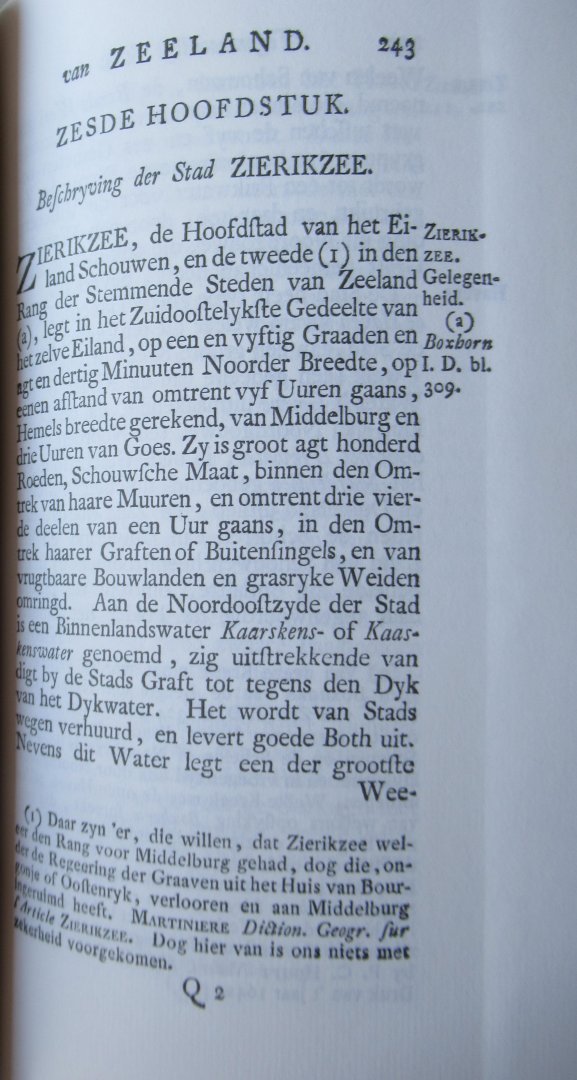 Boddaert, Pieter Mr. - Plevier, Johannes - van der Schatte, Nicolaas Mr. e.a. - Tegenwoordige staat der Vereenigde Nederlanden behelzende eene beschrijving van Zeeland