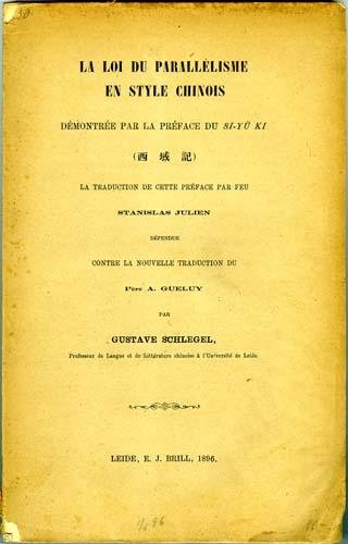Schlegel, Gustave - La loi du parallelisme en style chinois