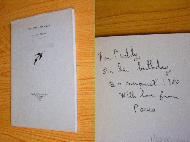 Gamel Woolsey - The last leaf Falls [Signed by Paris Leary]