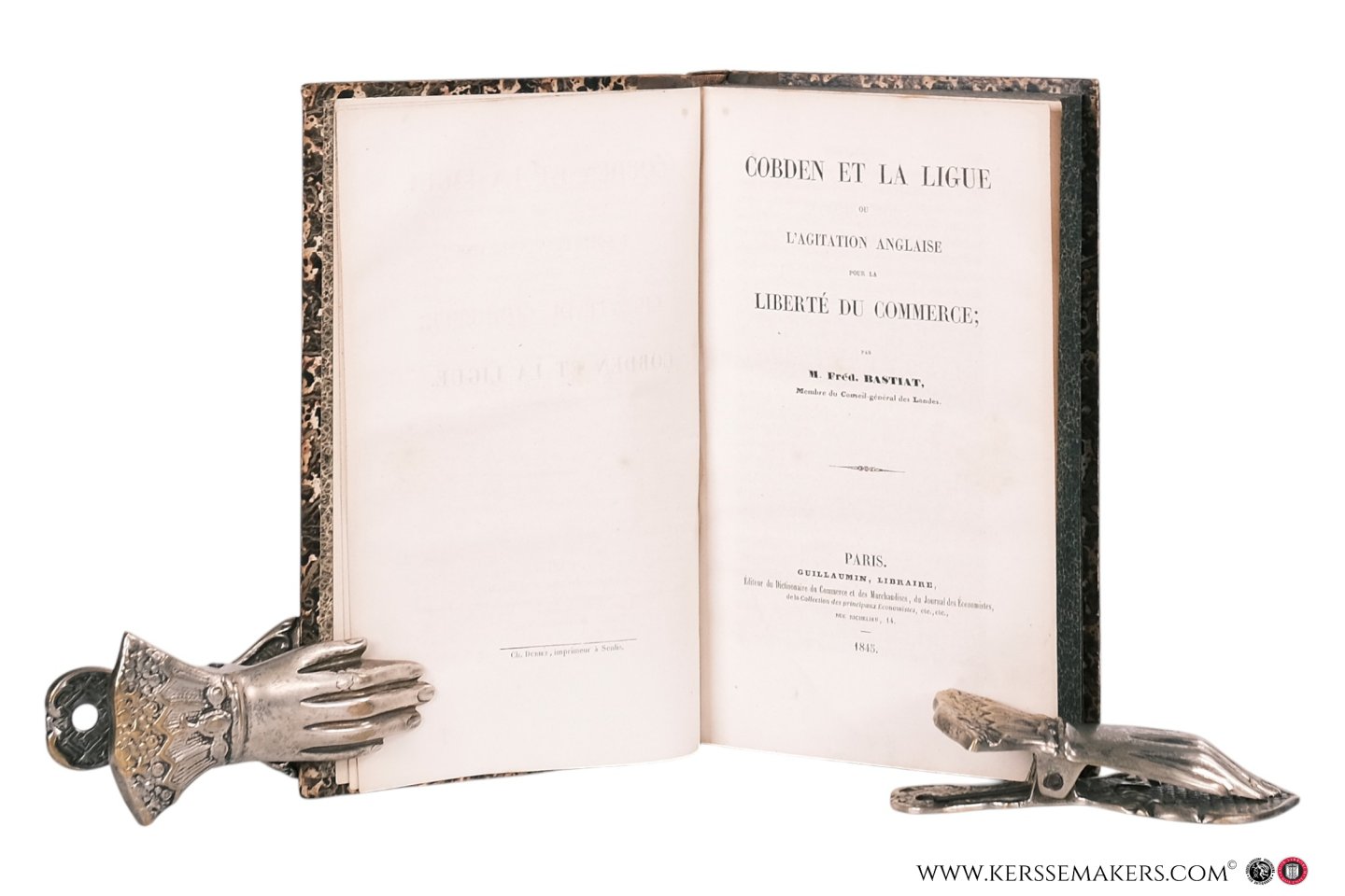 Bastiat, M. Fréd. - Cobden et la ligue ou l'agitation anglaise pour la liberté du commerce.