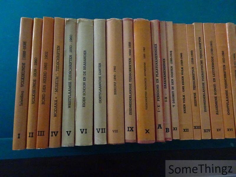 Coll. / Nederlandse Volkskundige Bibliografie. - Nederlandse Volkskundige Bibliografie. Systematische Registers op Tijdschriften, Reekswerken en Gelegenheidsuitgaven. [Doorlopende reeks van deel I tot en met XXX. Met 6 delen registers.]
