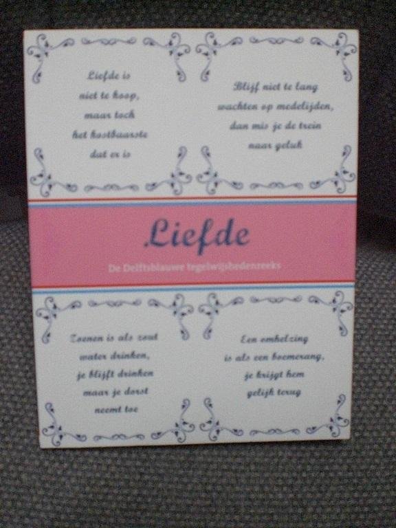  - Liefde en Weer Tegelwijsheden, Prijs is voor de 2 boeken samen