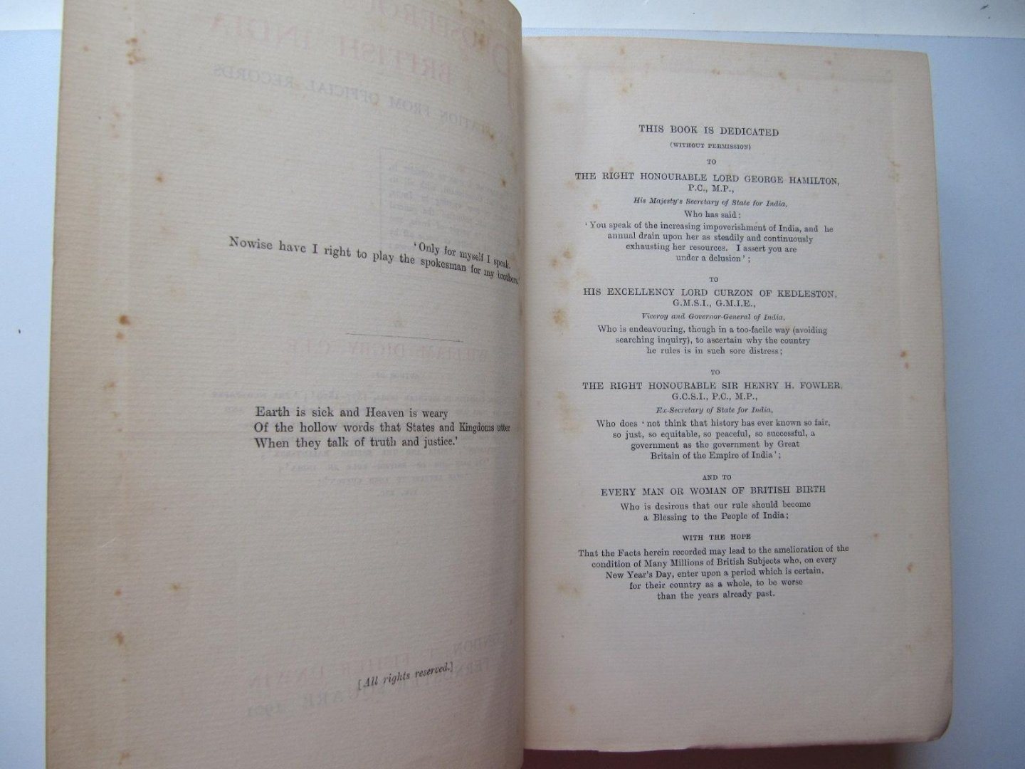 William Digby - Prosperous British India. A revelation