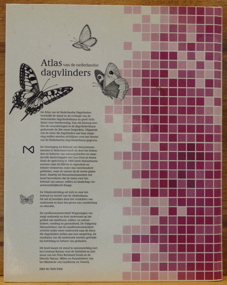 Tax, M.H. - Schoenmakers, P.L.J. (ill.) - atlas van de Nederlandse dagvlinders