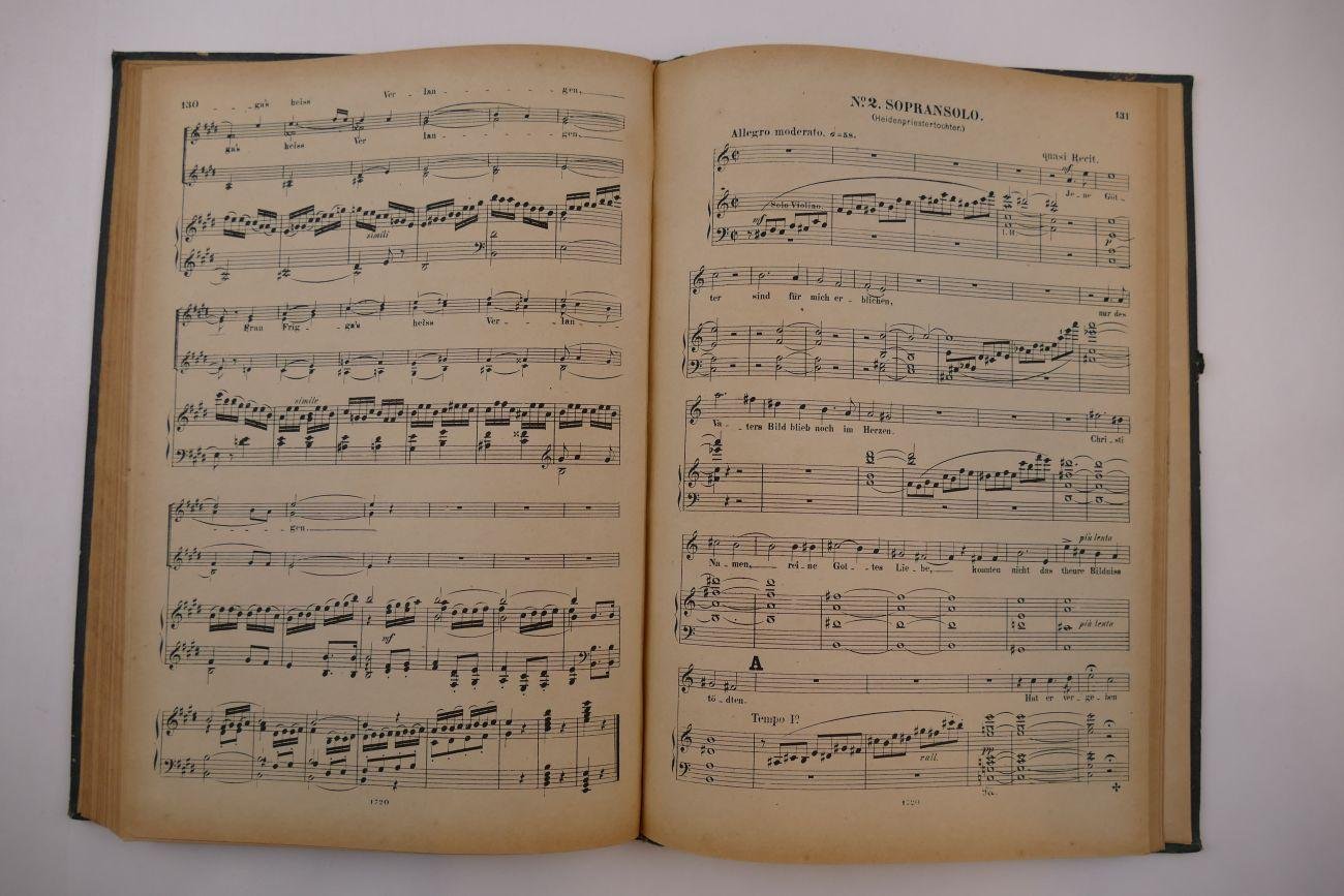 Nicolai, W.F.G. - Zeldzaam / Rare. Bonifatius. Oratorium in drei Theilen, op. 17. Dichtung v. Lina Schneider. Clavierauszug v. Componisten (6 foto's)