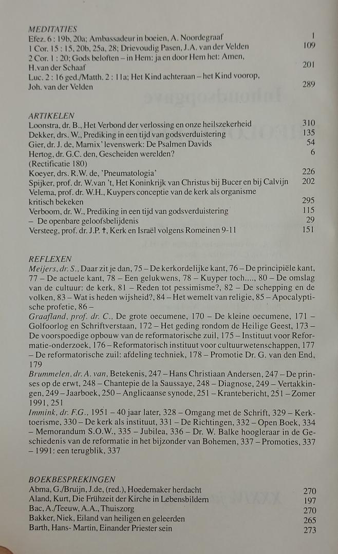 Brummelen, dr. A. van - Theologia Reformata. Jaargang 34