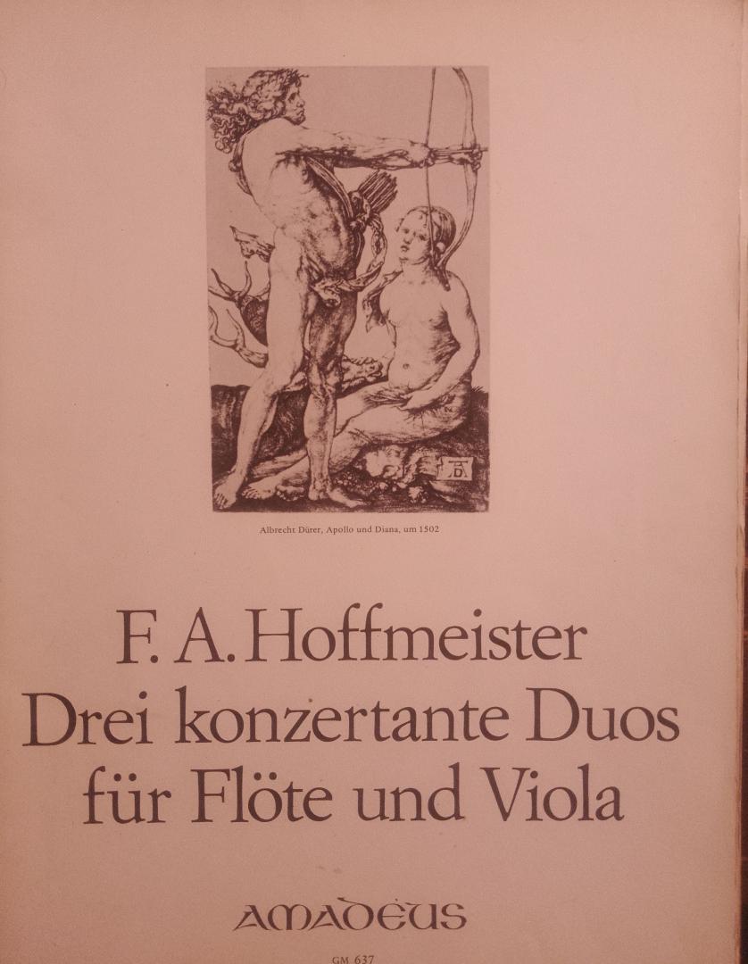 F.A. Hoffmeister - Drei konzertante Duos fur Flote und Viola