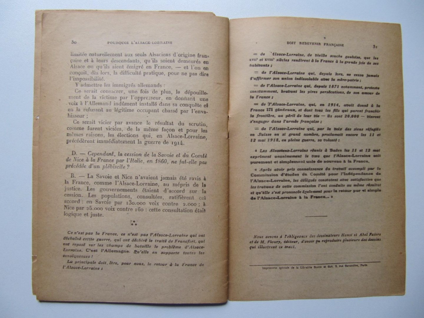 Georg Hoog - Pourquoi l'Alascae-Lorraine doit revenir Française