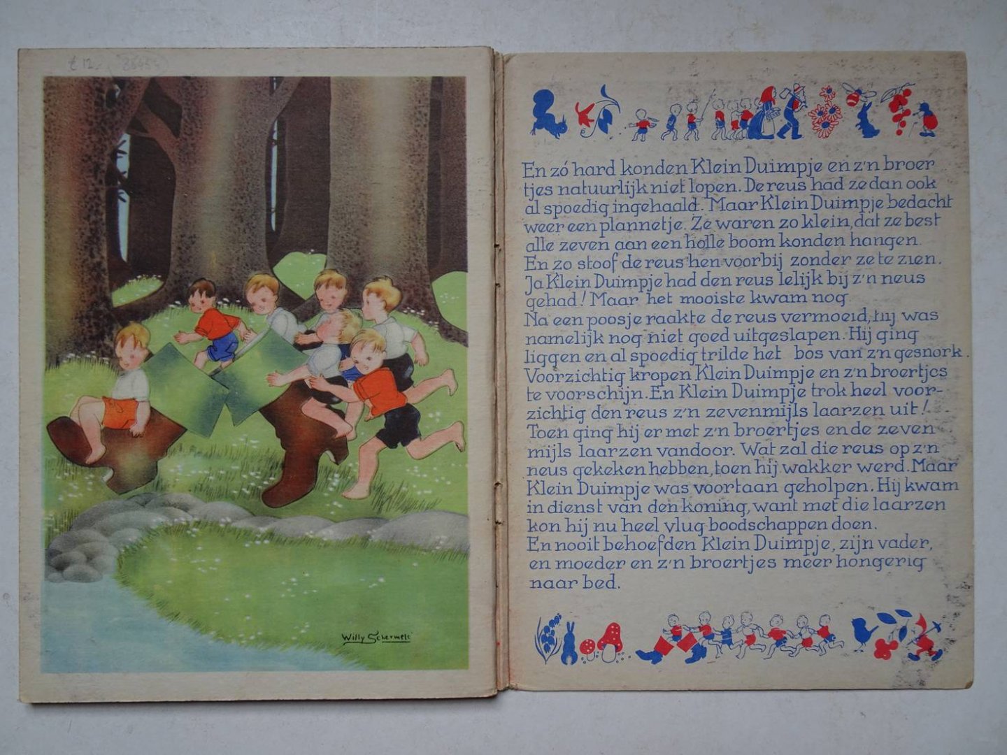 Schermelé, Willy. - Klein Duimpje. / Asschepoester. (2 Delen)