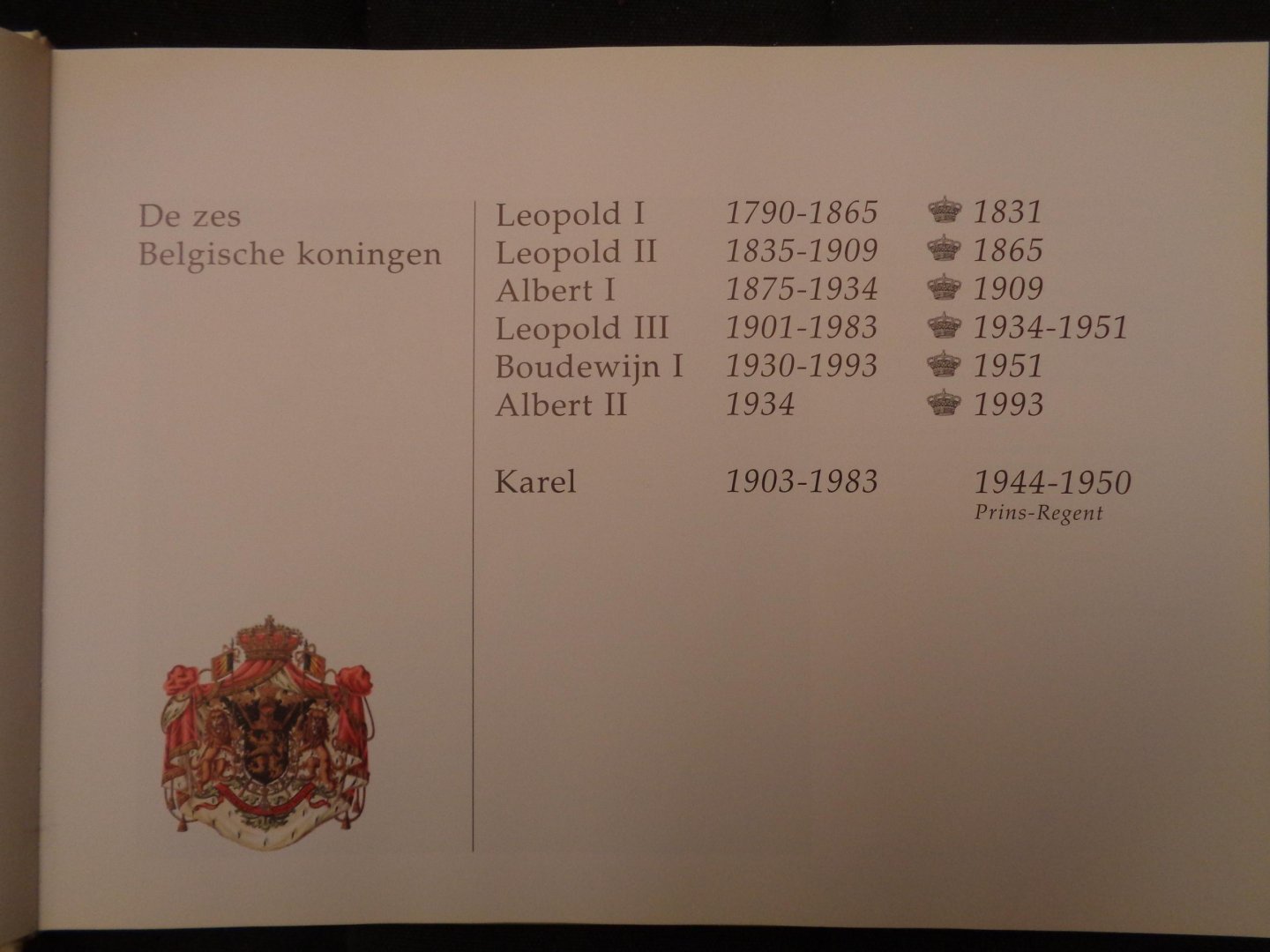 Daele, H. van - Zes koningen / druk 1