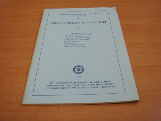 Haasse, Hella. S e.a - Veranderd levensbesef - Nederlands gesprek centrum publ. nr 28