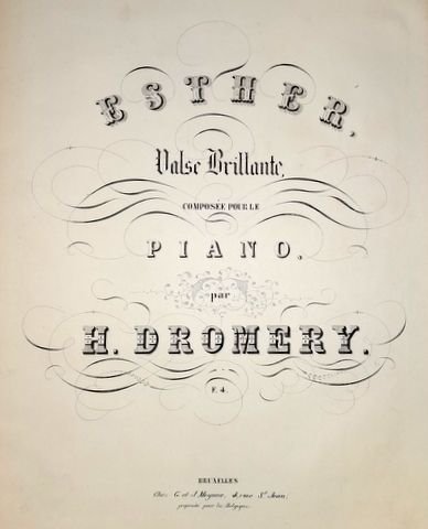 Dromery, H.: - Esther. Valse brillante, composée pour le piano