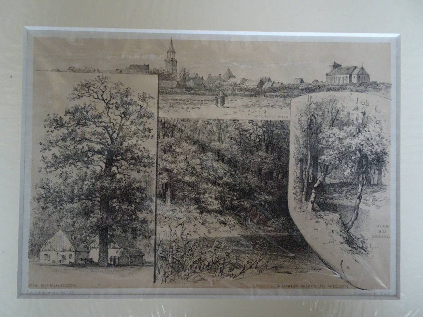 Winterswijk. - Winterswijk. Beek bij Oeding. Eik bij Roerdink. Marmergroeve bij Willink.