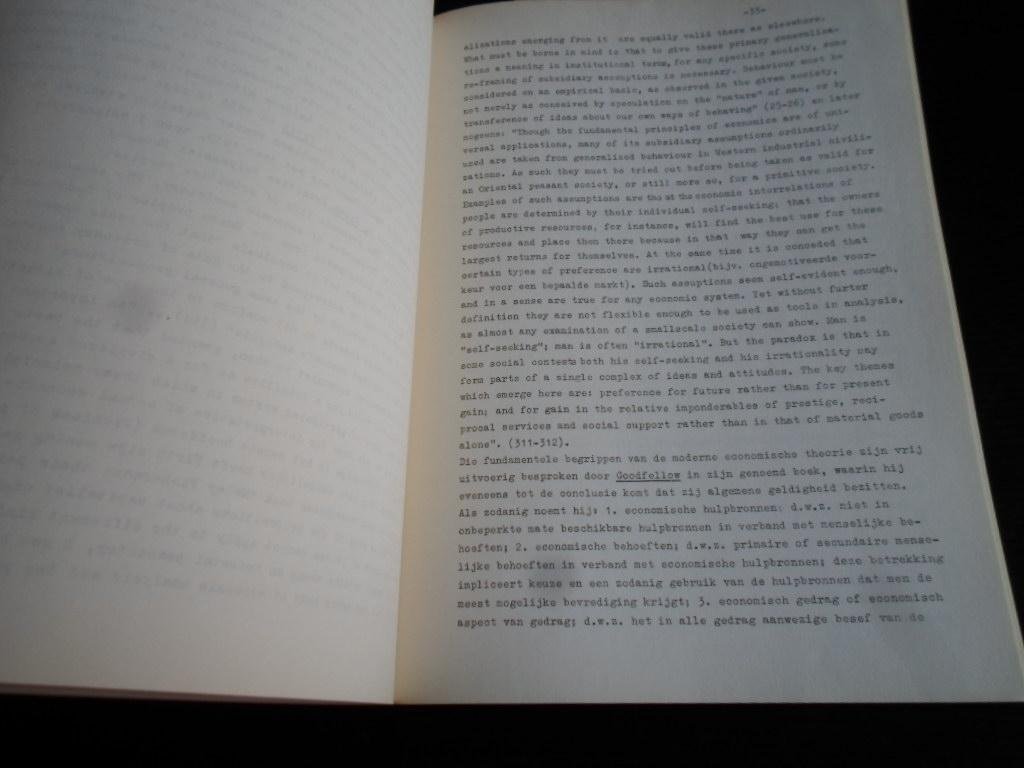 de Josselin de Jong, Prof Dr J.P.D. - College-dictaat 1948/49
