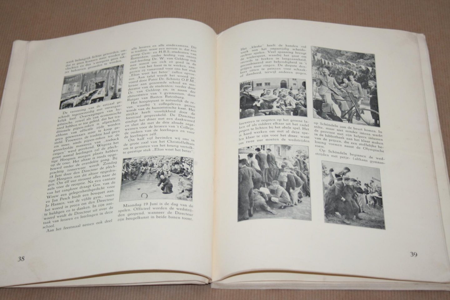  - Collegeklok -- Jaarboek Bischoppelijk College Roermond 1938-1939