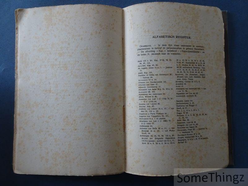 P. Hildebrand. - De Kapucijnen te Lier, 1623-1797. [Nr. 32 van 500 exemplaren, met opdracht.]