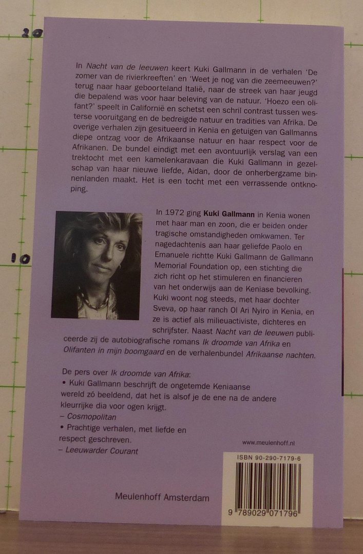 Gallmann, Kuki - nacht van de leeuwen