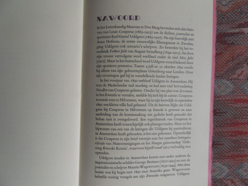 Vliet, H.T.M. van [bezorgd door en met een nawoord van] ; Couperus, Louis. - Drie Kattebelletjes van Louis Couperus uit 1892. [ Genummerd exemplaar 40 / 45 ].