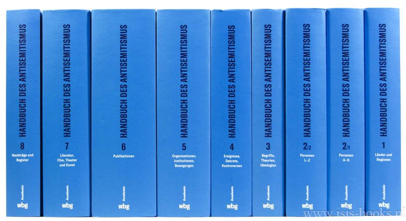 BENZ, W. - Handbuch des Antisemitismus. Judenfeindschaft in Geschichte und Gegenwart. 7 parts in 9 volumes.