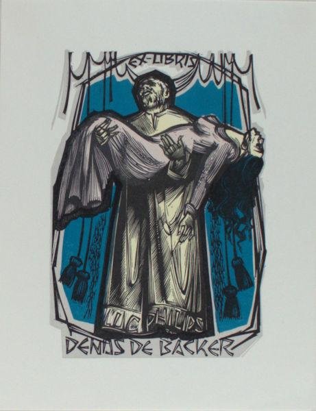 Backer, Denijs de. - Exlibris voor Luc Philips.