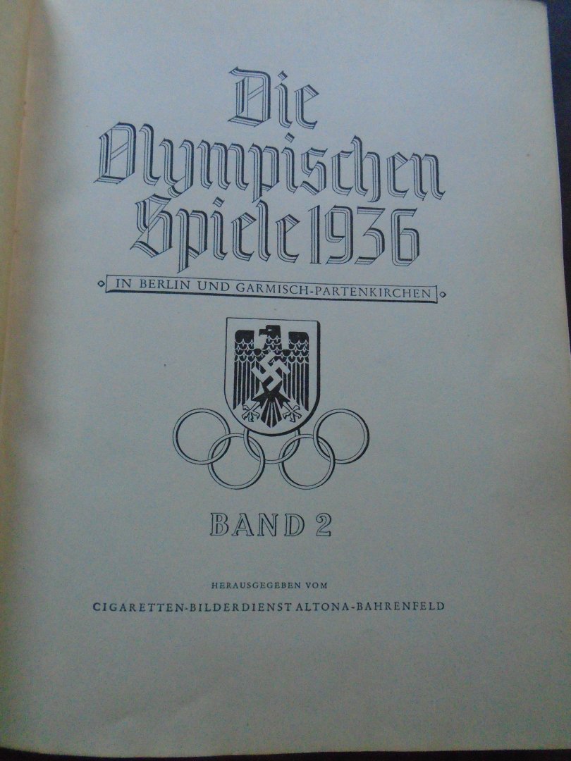 N.v.t. - Die Olympischen Spiele 1936 in Berlin und Garmisch Partenkirchen. 2 delen