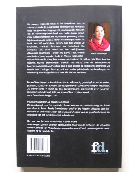 Steenbergen, Renée - De Nieuwe Mecenas, Cultuur en de terugkeer van het particuliere geld