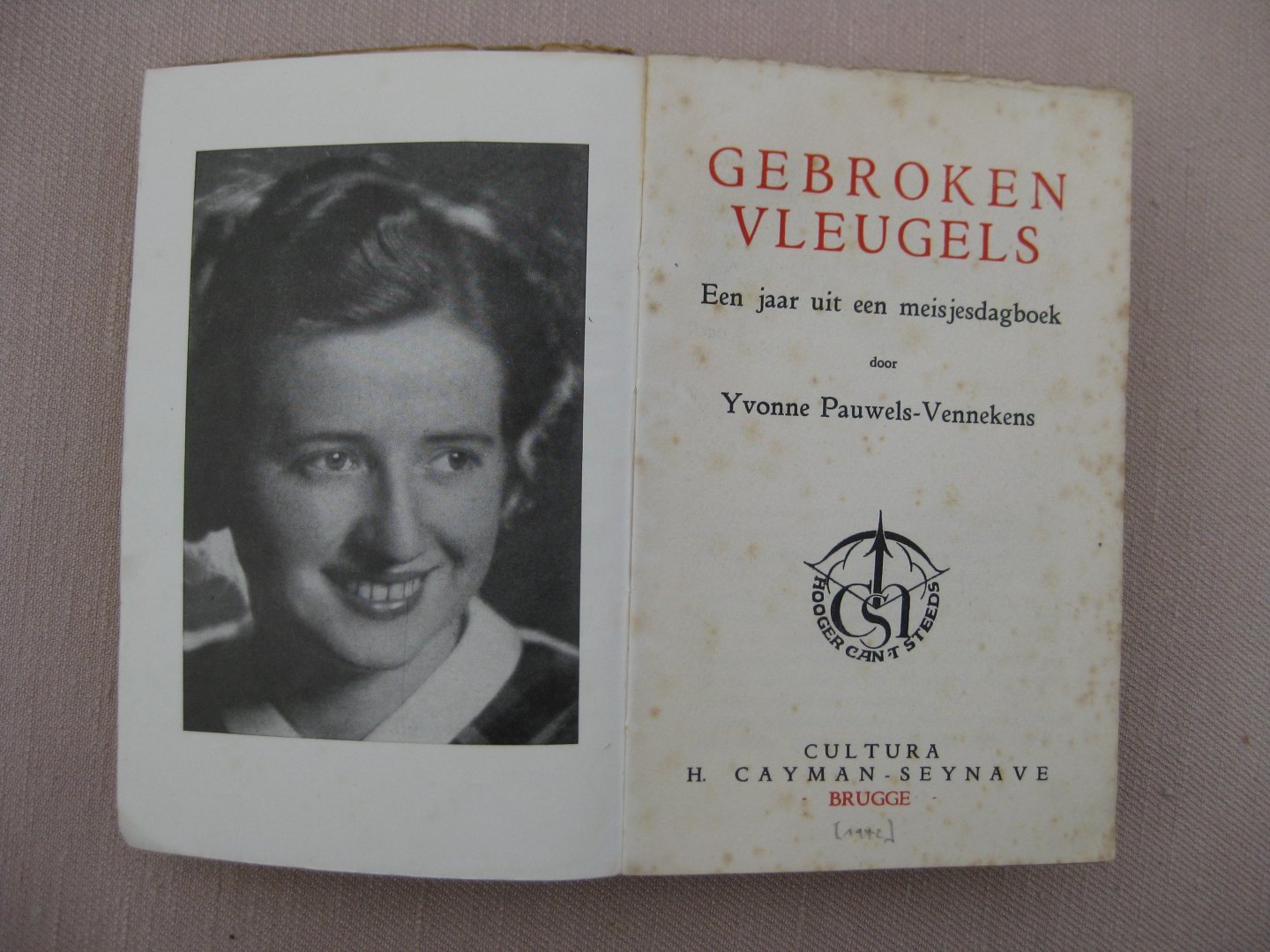 Pauwels-Vennekens, Yvonne - Gebroken vleugels. Een jaar uit een meisjesdagboek.