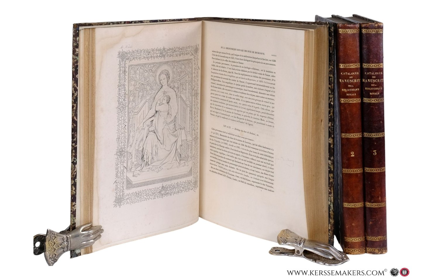Ducs de Bourgogne: - Catalogue des Manuscrits de la Bibliothèque Royale des Ducs de Bourgogne, publié par Ordre du Ministre de l'Intérieur [ 3 volumes ] 1. Résumé historique Inventaire No 1-18000. 2-3. Répertoire méthodique première partie & deuxième partie.