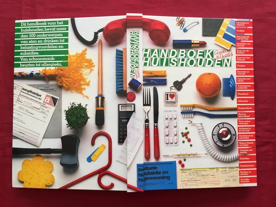 Brinke, Wim ten,  Gerard Wissink, Studio Spectrum, boekontwerp - Lintas (cover) - - Handboek huishouden. Goedkoop & praktisch.