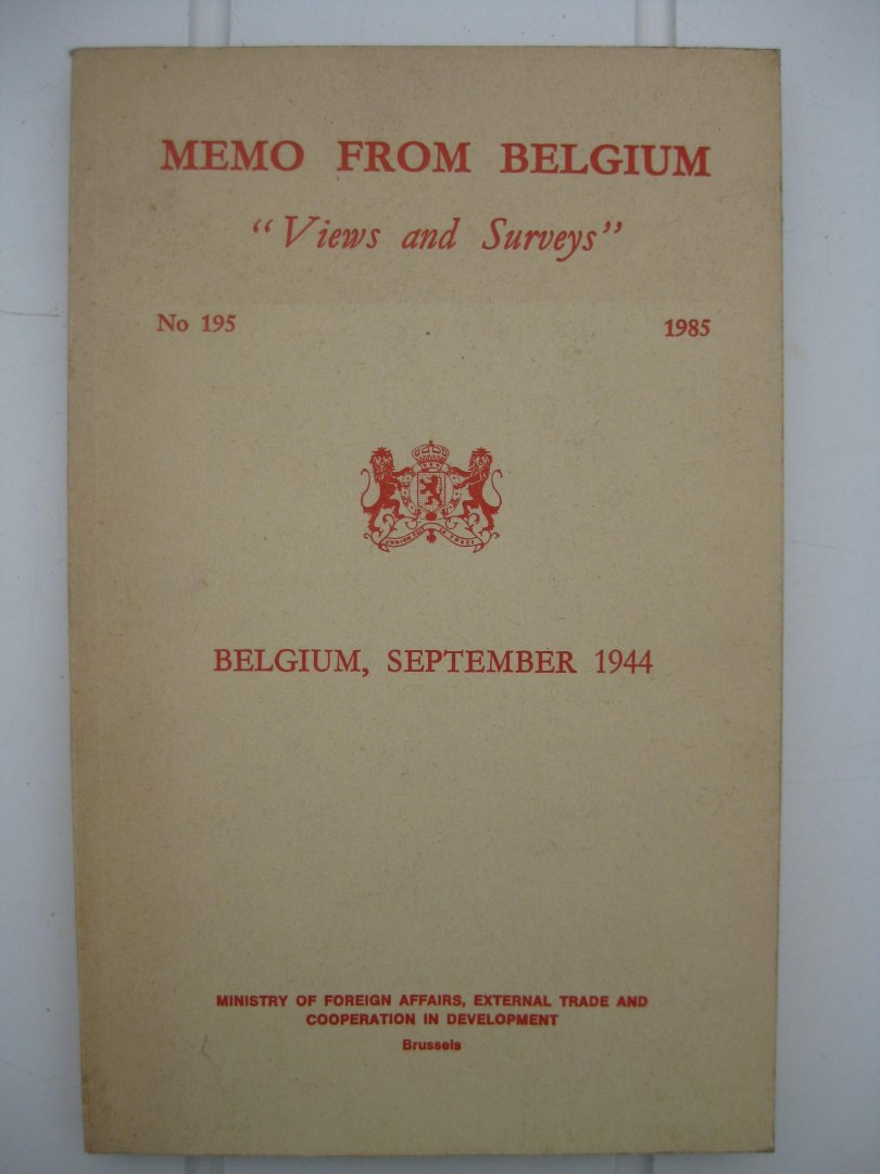  - Belgium, september 1944.