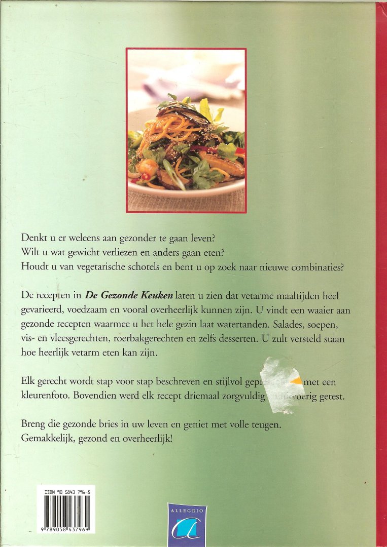 Naus  H  Nederlandse vertaling - Groot kookboek   De gezonde keuken: Bijna vegetarisch - Lightgerechten - Feestelijk & Vetarm