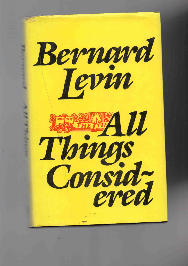 Levin Bernard - All things Considered