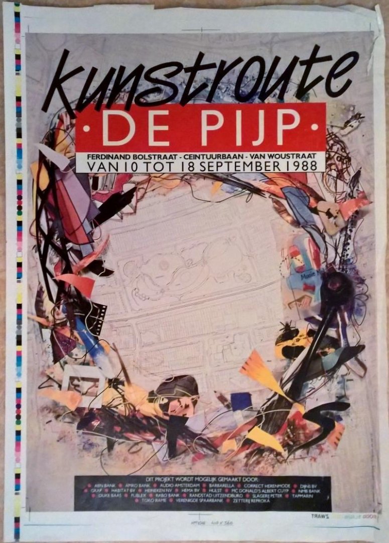 Schenderling, Martin (ontwerp) - Kunstroute De Pijp 1988