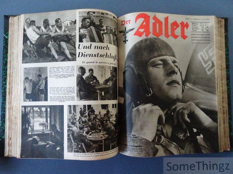 N/A. - Der Adler / Reichsluftfahrtministerium. - Der Adler. 1940 (Heft 24, 25, 26) und 1941 (Heft 1-26. Komplett).