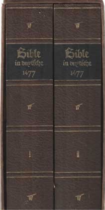  - De Delftse Bijbel van 1477. Facsimile van de oorspronkelijke druk. Met een inleiding van Prof. Dr. C.C. de Bruin