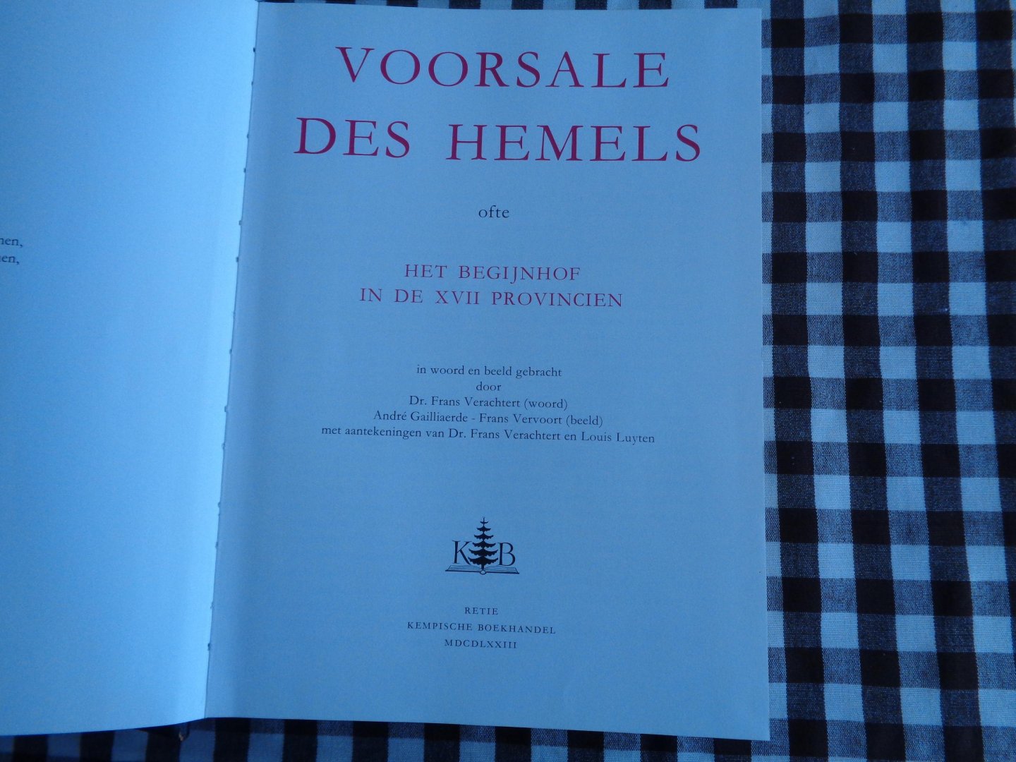 frans vervoort-andre gailliaerde- dr frans verachtert - voorsale des hemels