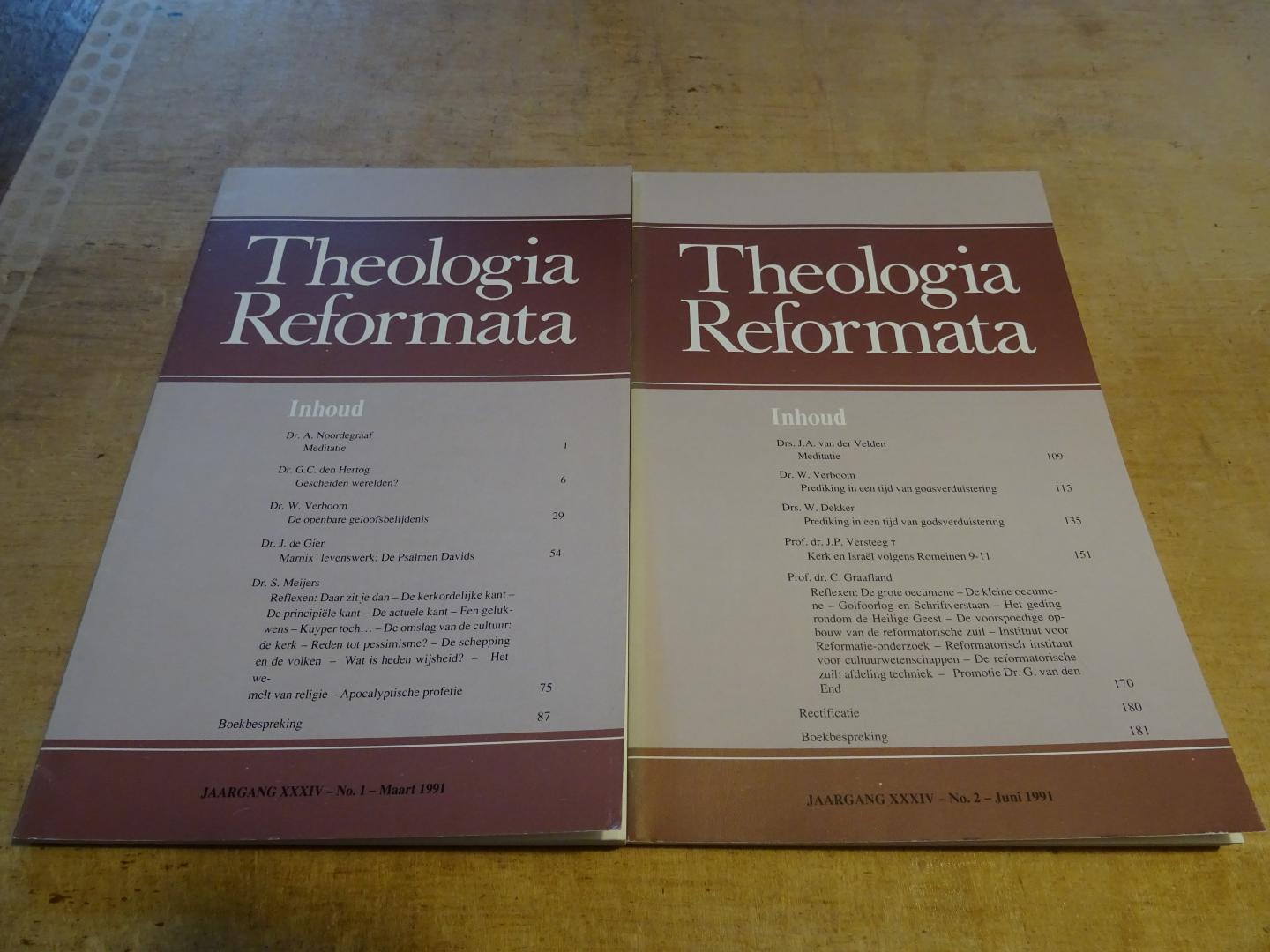 Brummelen, Dr. A. van , e.a. (Redactie) - Theologia Reformata / Jaargang 34