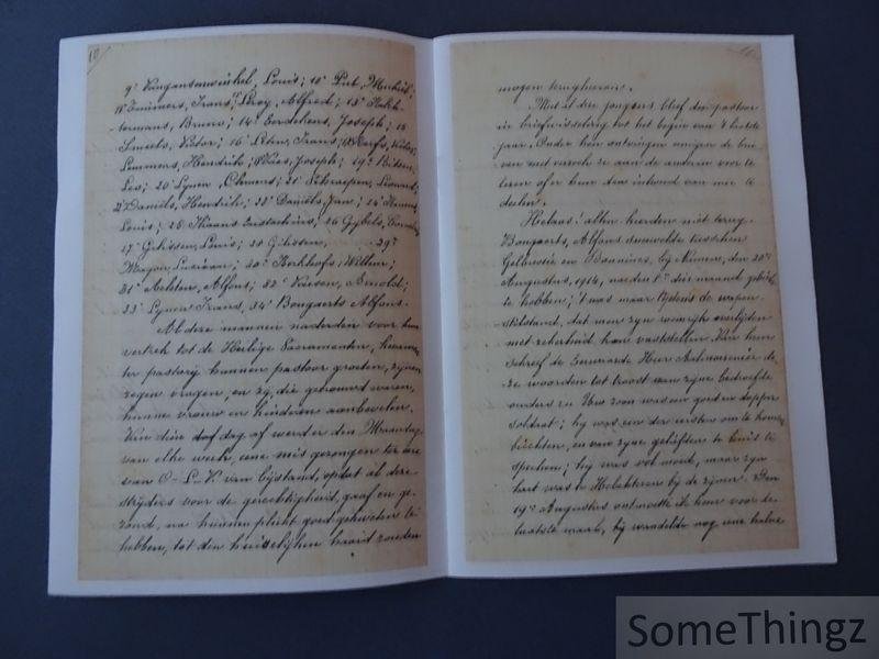 N/A. - Pastoor Germanes - Dagboek van Pastoor Germanes dagen tijdens WO I.
