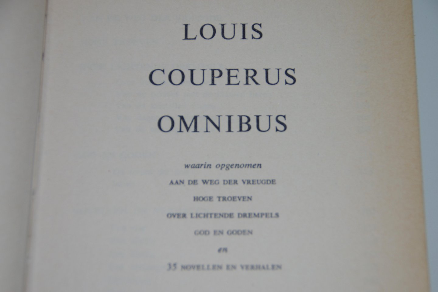 Louis Couperus - Louis Couperus Omnibus