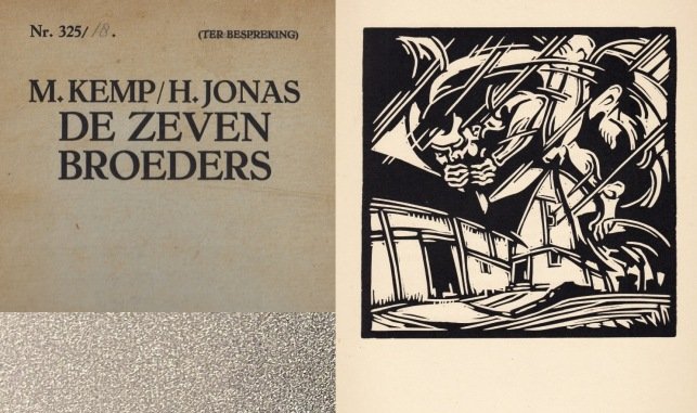 JONAS, Henri, en Mathias KEMP - De zeven broeders. Een gedicht. (Met 12 originele houtsneden van Henri Jonas, gesigneerd).