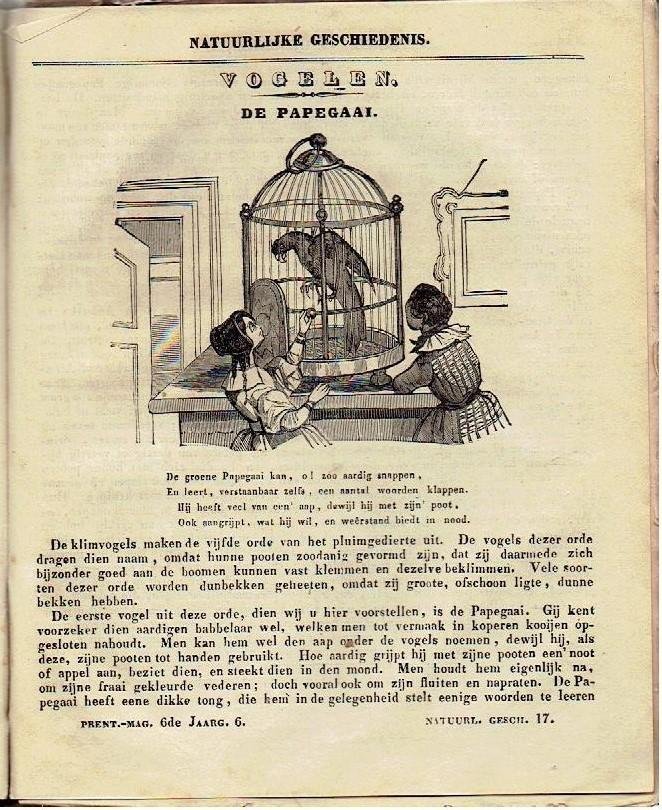 SANDWIJK, G. van - Prenten-Magazijn voor De Jeugd. Met 120 Houtsneê-Gravures. Zesde Jaargang - 1847.