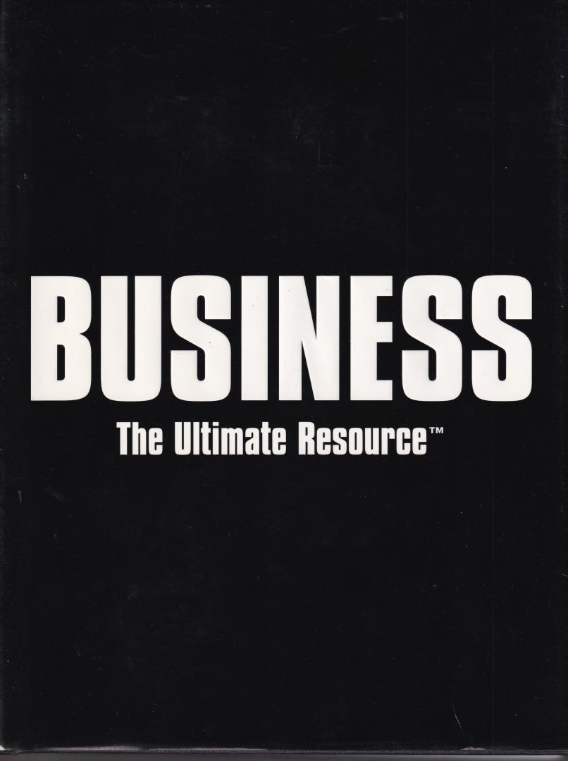 o.a.: Belbin, Bennis, De Bono, Goleman, vele anderen. (ds2001) - Business, The Ultimate Resource